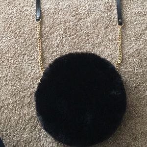 Fuzzy circle super cute.. go w any winter outfit